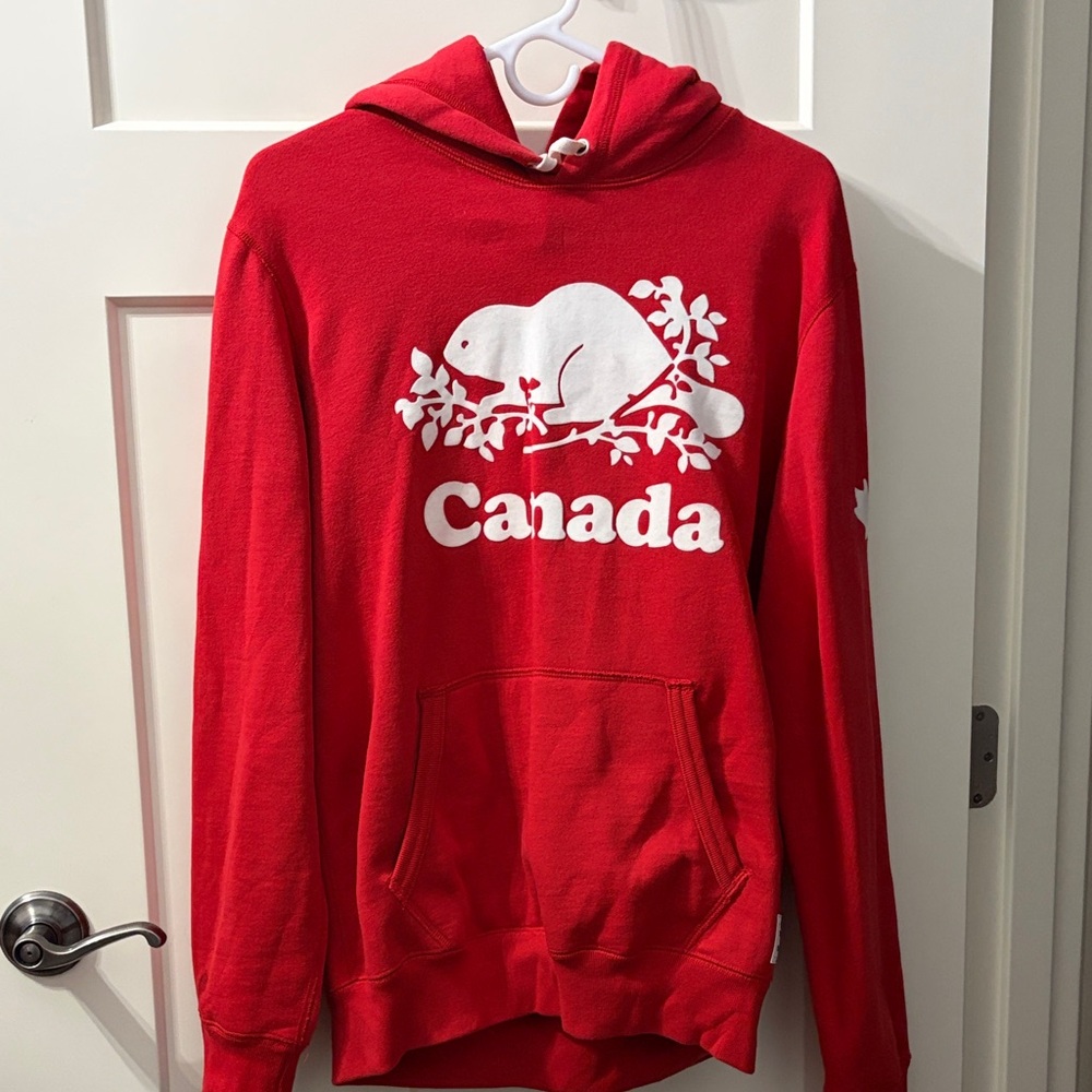 Roots Red Hoodie with Canada Label